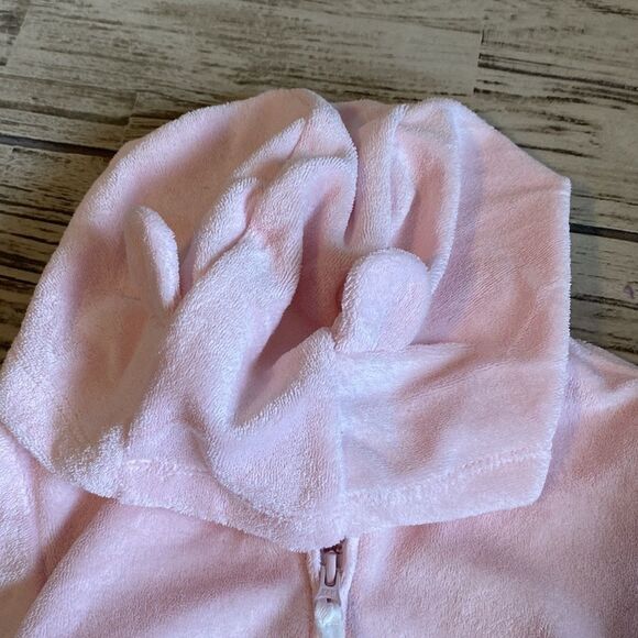 3/$25 Carter’s Velour Bear Ear Zip Up Hoodie - Picture 4 of 6